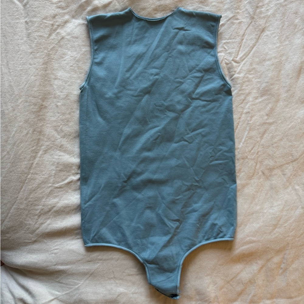 SKIMS Slate Blue Bodysuit